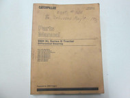 Caterpillar D6H XL Series II Tractor Differential Steering Parts Manual STAINED