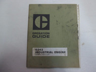 Caterpillar D343 Industrial Engine Operation Guide Manual STAINS WRITING LOOSE