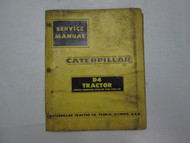 Caterpillar D4 Tractor Service Repair Shop Manual BINDER STAINED WATER DAMAGED