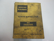 Caterpillar D9 Tractor 66A3266-UP 97U1-UP Service Manual STAINED WORN FACTORY
