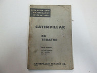 Caterpillar D8 Tractor Operation & Maintenance Instruction Manual 1H1350 8R1 2U1