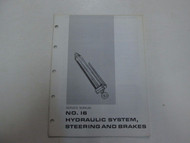 Caterpillar No.16 Hydraulic System Steering & Brakes Service Manual FACTORY OEM