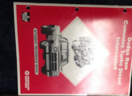 Dodge Ram Truck Cummins Turbo Diesel Intercooled Student Reference Manual Book