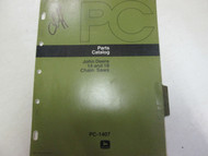 John Deere PC-1407 Chainsaw 14 18 Parts Catalog Manual Factory OEM Book Guide **