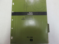 John Deere PC-1366 Edger Trimmer No 2 & No 3 Parts Catalog Manual OEM Guide ***