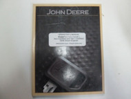 John Deere Powertech 4.5L 6.8L Non Certified Tier 1 Certified Diesel Op Manual