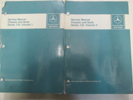 Mercedes Benz Series 123 Chassis & Body Service Manual 2 VOLUME SET Used Books *