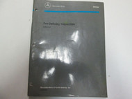 Mercedes Benz Pre-Delivery Inspection Manual Edition A WATER DAMAGED FACTORY OEM