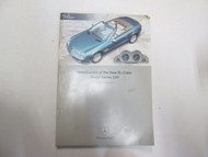 Mercedes Benz SL Class Model Series 230 Introduction into Service Manual STAINED