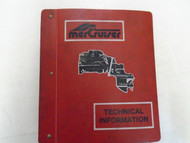 Mercruiser Marine Engines Book 1 of 2 Sec.1-4 GM 4•6•V8 Cylinder Service Manual