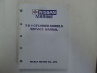 Nissan Marine 3 & 4 Cylinder Models Service Repair Shop Manual FACTORY OEM ***