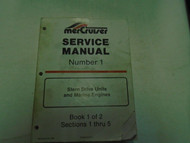 Mercury Mercruiser Stern Drive Units & Marine Engines Book 1 Service Manual