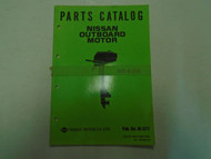Nissan Marine Outboard Motor NS 3.5B Parts Catalog Manual Pub. # M-571 OEM Book