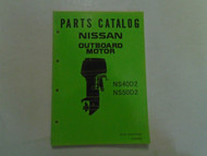 Nissan Marine Outboard Motor NS 40D2/NS 50D2 Parts Catalog Manual OEM