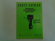 Nissan Marine Outboard Motor NS 25C3/30A4 Parts Catalog Manual # M-628 OEM Book