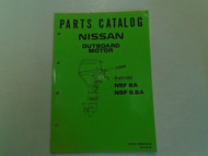 Nissan Marine Outboard Motor 4-Stroke NSF 8A/9.8A Parts Catalog Manual OEM Book