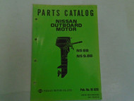 Nissan Marine Outboard Motor NS 8B/9.8B Parts Catalog Manual Pub #M-626 OEM Book