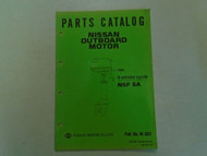 Nissan Marine Outboard Motor NSF 5A 4-stroke cycle Parts Catalog Manual # M-631•