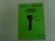 Nissan Marine Outboard Motor NS 8B Parts Catalog Manual Pub # M-573 OEM OEM Book