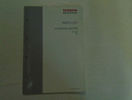 Nissan Marine Outboard Motor NSF 25B•30B Parts List/Catalog No. 002N21050-2