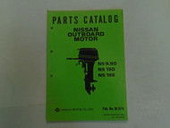 Nissan Marine Outboard Motor NS 9.9D/NS 15D/NS 18E Parts Catalog Manual OEM Book