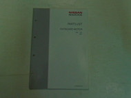 Nissan Marine Outboard Motor NSF 15C•20C Parts List/Catalog No. 002N21054-0