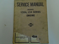 Nissan Model L20A L24 Series ENGINE Service Manual Cover DAMAGED FACTORY OEM