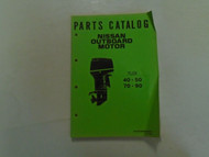 Nissan Marine Outboard Motor TLDI 40•50•70•90 Parts Catalog Manual OEM