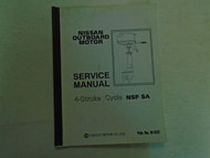 Nissan Outboard Motor Service Manual 4-Stroke Cycle NSF 5A P/N M-632 Boat Repair