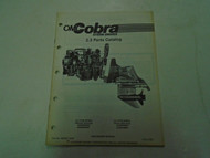 OMC Cobra Stern Drives 2.3 Litre Parts Catalog Outboard Marine 985952 10/88