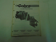 OMC Cobra Stern Drives 4.3 Litre/262 Parts Catalog Outboard Marine 985954 10/88
