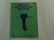 Nissan Outboard Motor NS 40 Service Manual OEM M- 223 M-7033500-O