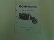 OMC Cobra Stern Drives 5.7 Litre Parts Catalog Outboard Marine Part No. 986852