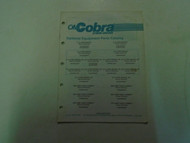OMC Cobra Stern Drives Optional Equipment Parts Catalog Marine 985761 8/88