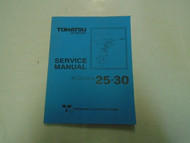 Tohatsu Outboard 4-Stroke 25•30 Outboard Motor Service Manual No. 003-21053-0