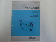 Volvo Penta Aquamatic Air Supply Ventilation Sound Proofing Installation Manual