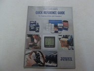 Volvo Penta Parts Quick Reference Guide Manual Engines Drives Propellers FACTORY