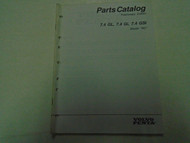 Volvo Penta Parts Catalog 7.4 GL, 7.4 Gi, 7.4 GSi Model "NC" P/N 7797130-7