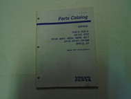 Volvo Penta Parts Catalog DRIVES: PJX-C, PJX-S Model "BY" P/N 7797530-8 Boat