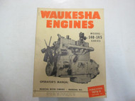 Waukesha Engines Model 140 145 Series Operators Shop Manual MINOR STAINS FACTORY