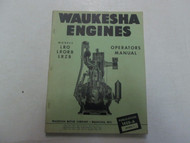 Waukesha Engines Models LRO LRORB LRZB Operators Manual FACTORY OEM DEAL