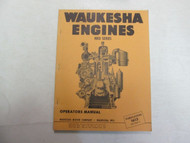 Waukesha Engines NKD Series Operators Manual WMC FACTORY OEM DEALERSHIP