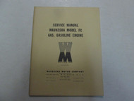 Waukesha Model FC Gas Gasoline Engine Service Repair Shop Manual FACTORY OEM