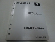 2011 Yamaha F70LA (6CJ-) Service Repair Shop Manual LIT-18616-03-25 New