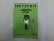 1997 Nissan Outboard Motor NS 5B NS 5BS Parts Catalog M-572 Factory OEM ***