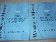 2006 Ford TRUCK F-250 F250 350 450 550 Super Duty Service Repair Manual SET USED