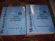 2006 Ford Freestar Mercury Monterey Van Workshop Repair Shop Service Manual Set