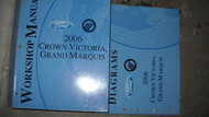 2006 FORD CROWN VICTORIA MERCURY GRAND MARQUIS Service Shop Manual Set W PCED EW