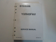 2006 2007 Yamaha YXR45FAV YXR45FW Service Supplementary Shop Manual 2 VOLUME SET