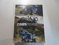 2005 Yamaha Motorcycle ATV SxS Technical Update Manual FACTORY OEM BOOK 05 DEAL